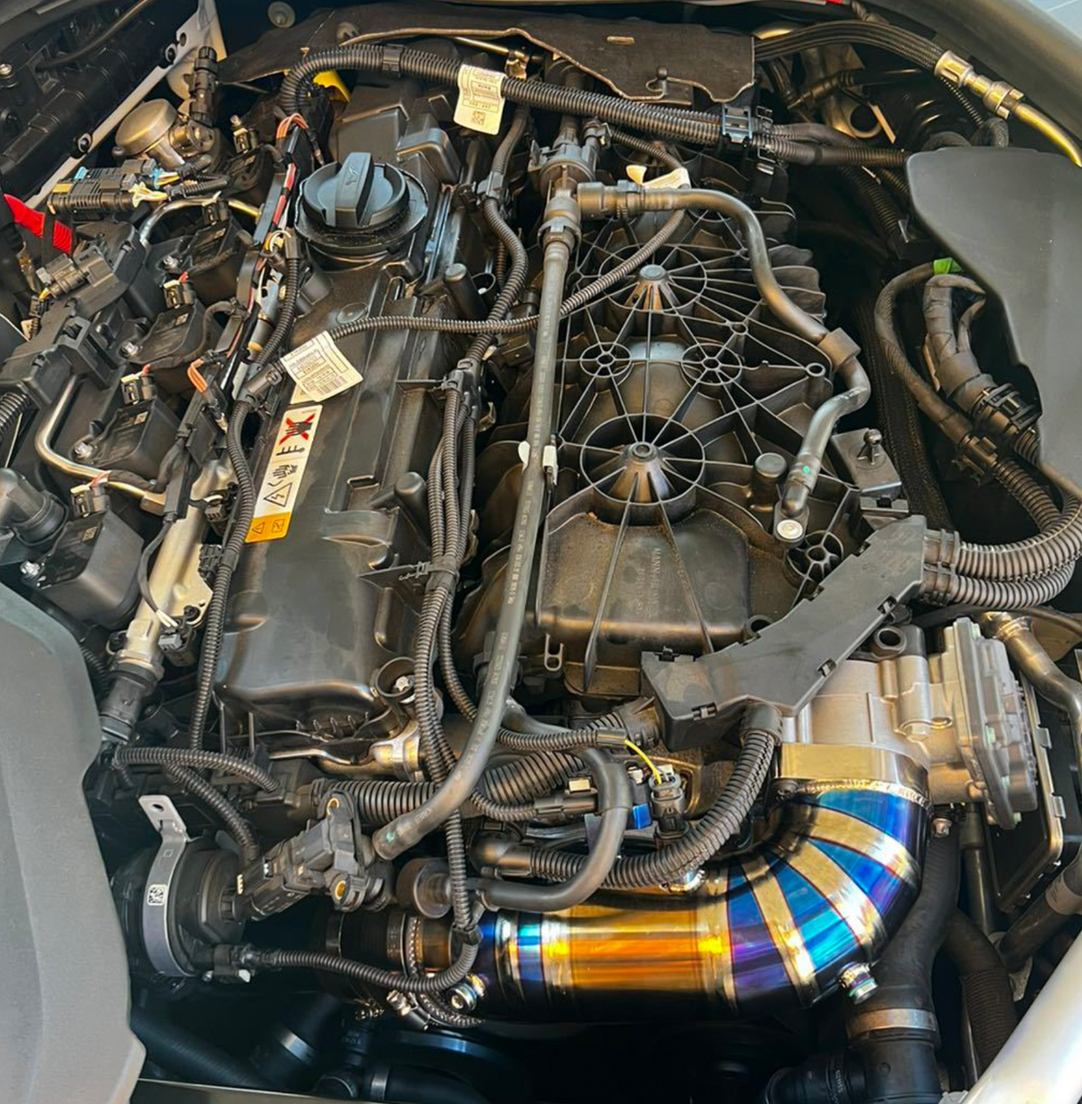 20+ Toyota GR Supra A90 3.0L B58B30 Blue Titanium Charge Pipe