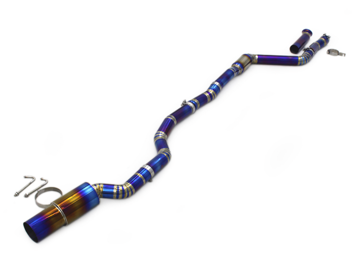 Toyota GR Supra A90 3.0L B58B30 3" Blue Titanium Cat-Back Exhaust