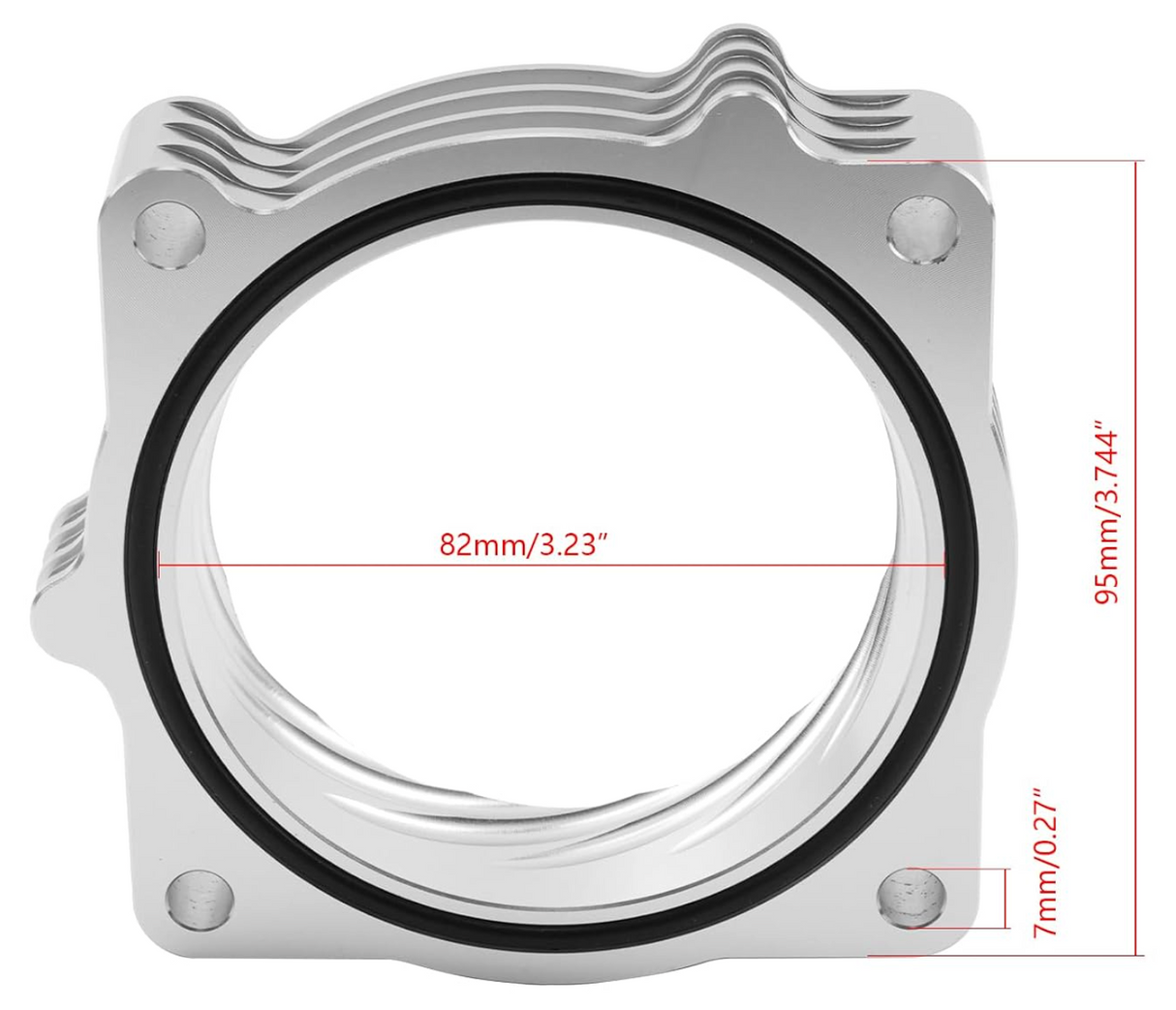 (09+) GEN III HEMI 5.7L 84mm Billet Throttle Body Spacer (46-32007)