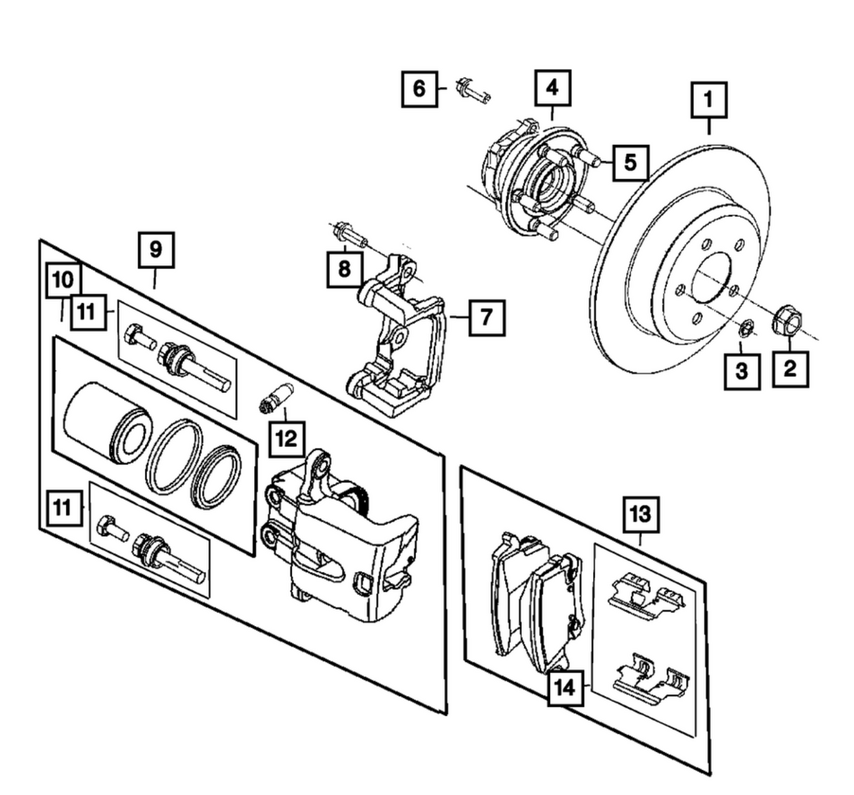 21-23 300/Challenger/Charger HEMI OE Rear Semi-Metallic Brake Pads