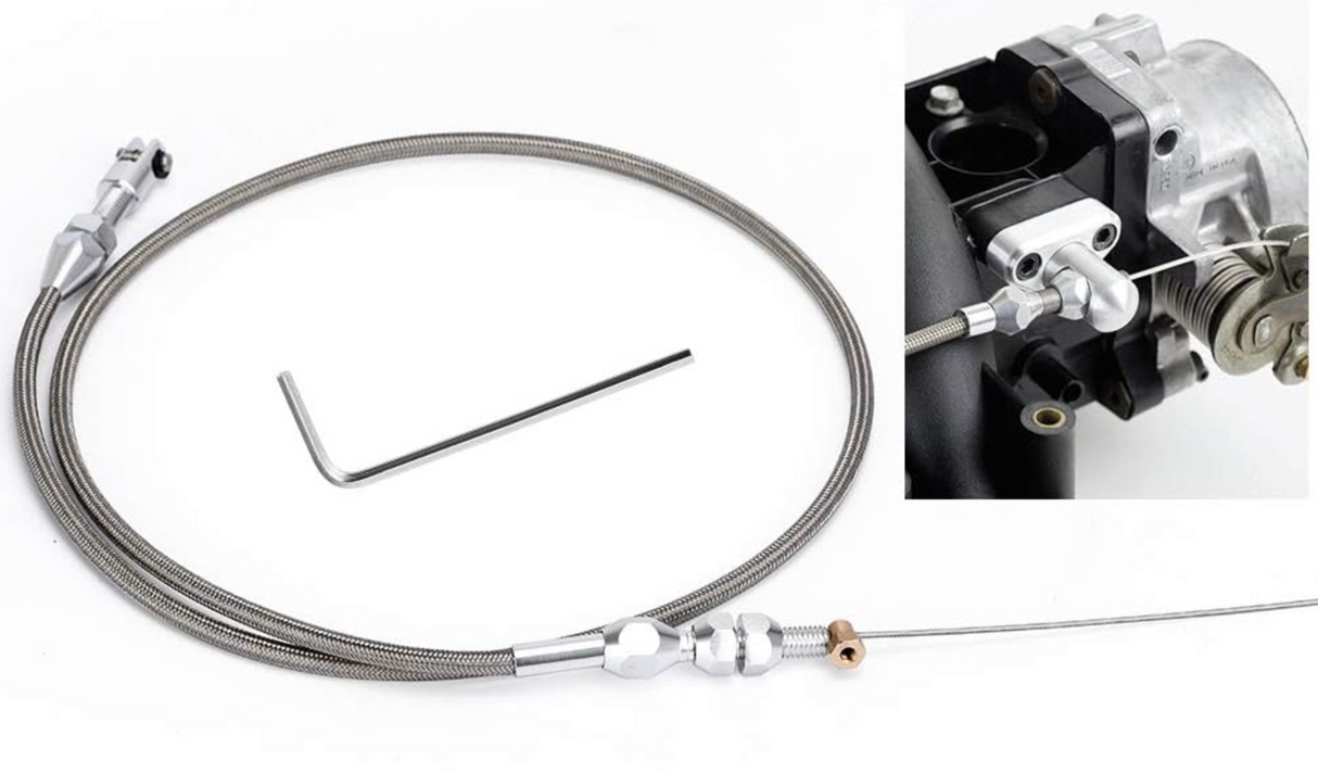 GM LS1/LS3/LS6/LS7 Throttle Accelerator Cable 4-Bolt Throttle Body
