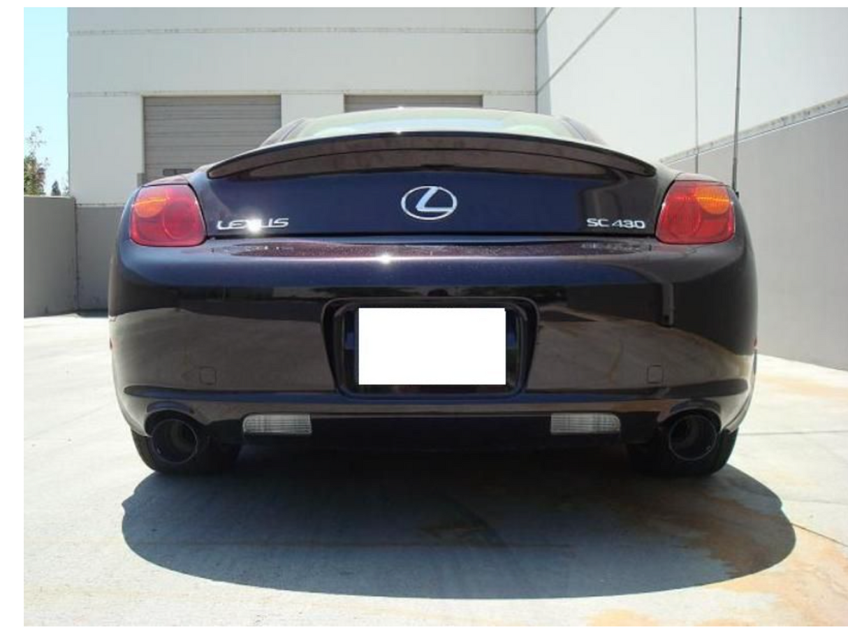 Megan Racing® (01-10) Lexus SC430 304SS 2.5" Axle-Back Exhaust with 4" OD Burnt Tips