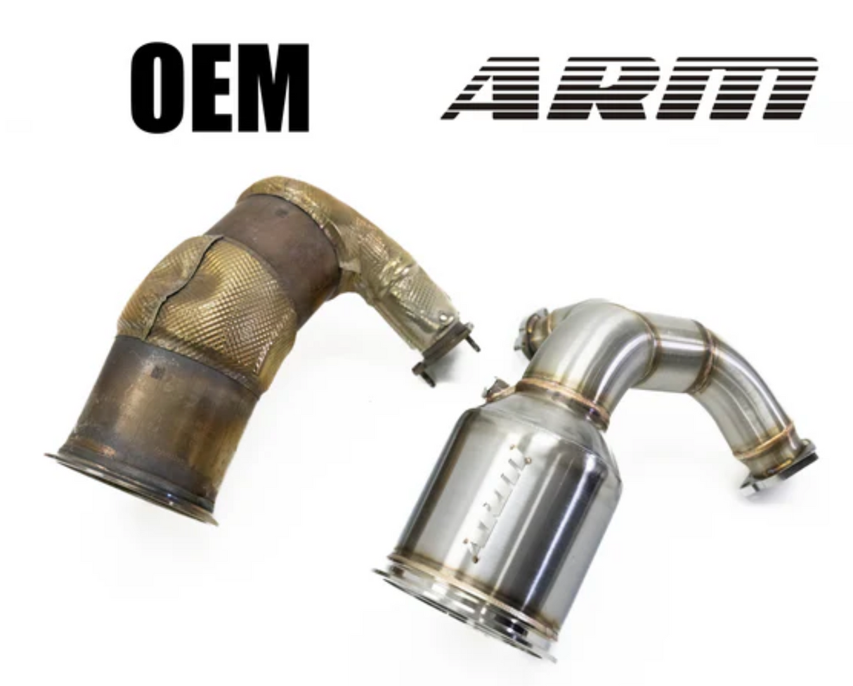 ARM Motorsports® (17-24) Audi S4/S5 B9 304SS 6.5" Catted Down Pipe Kit