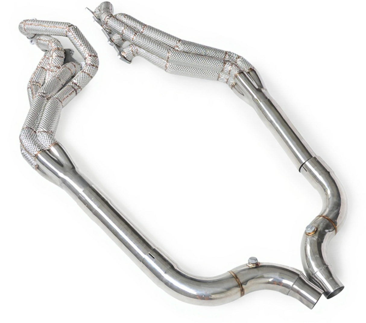 Ford Mustang GT 5.0L Long Tube Exhaust Headers Catless Mid-Pipes