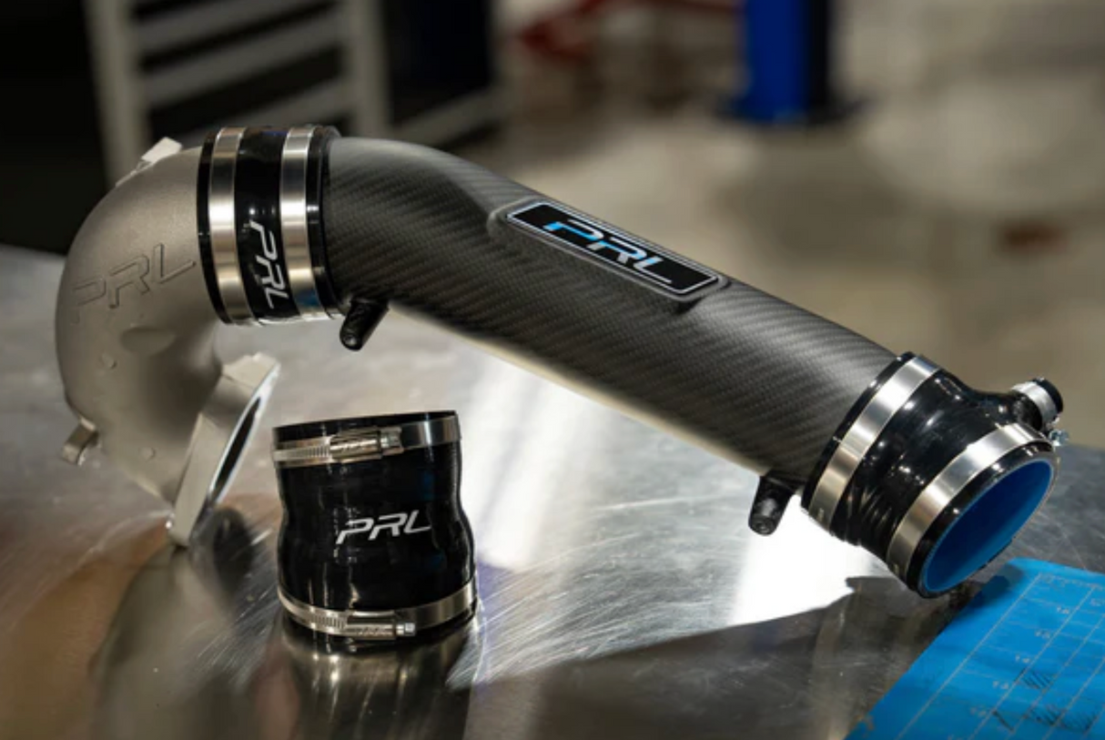 PRL Motorsports® (23+) Integra Type-S/Civic Type-R K20C1 Matte Carbon Fiber Turbocharger Inlet Pipe Kit