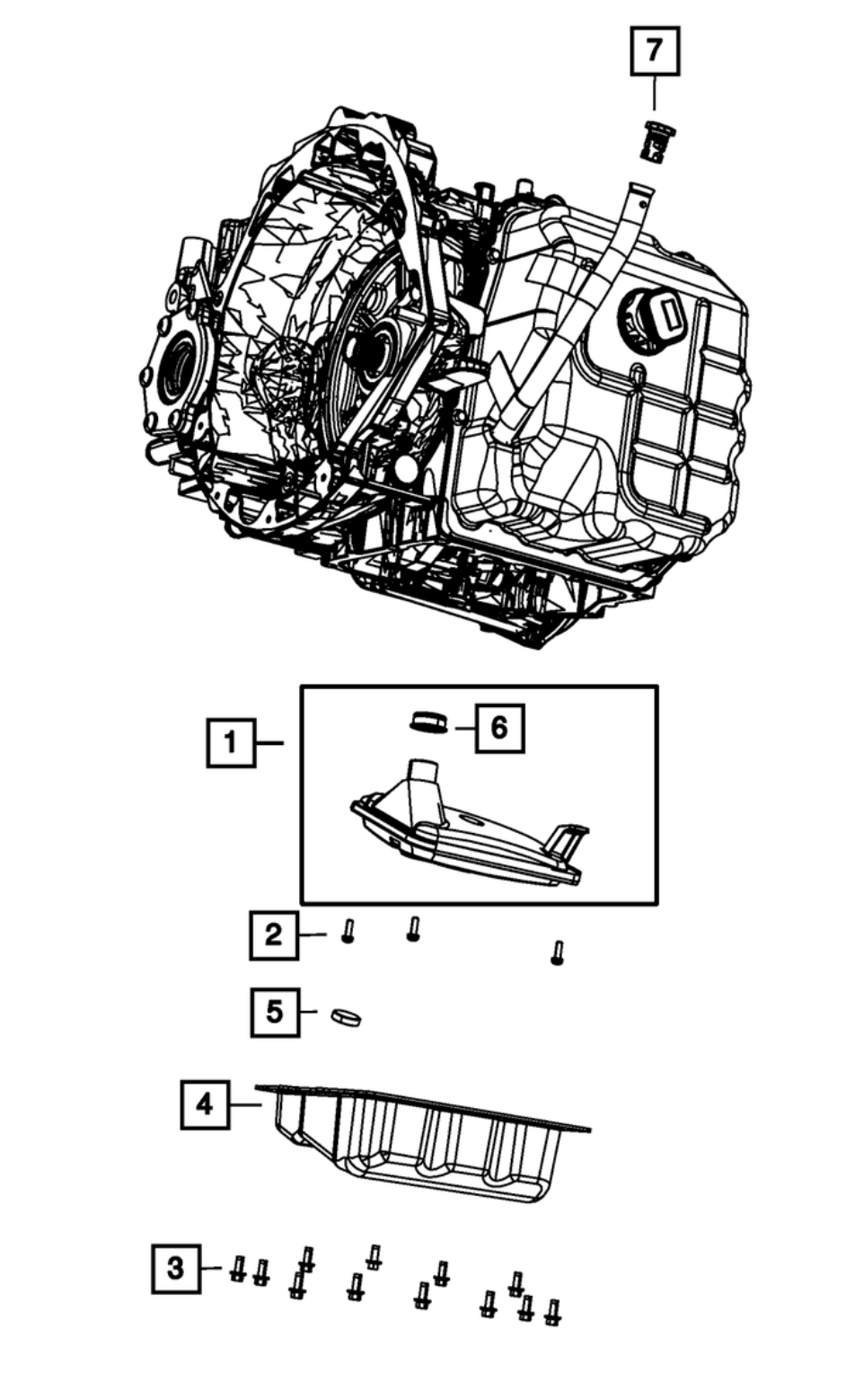 Mopar® #68018555AA Automatic Transmission Oil Filter Package