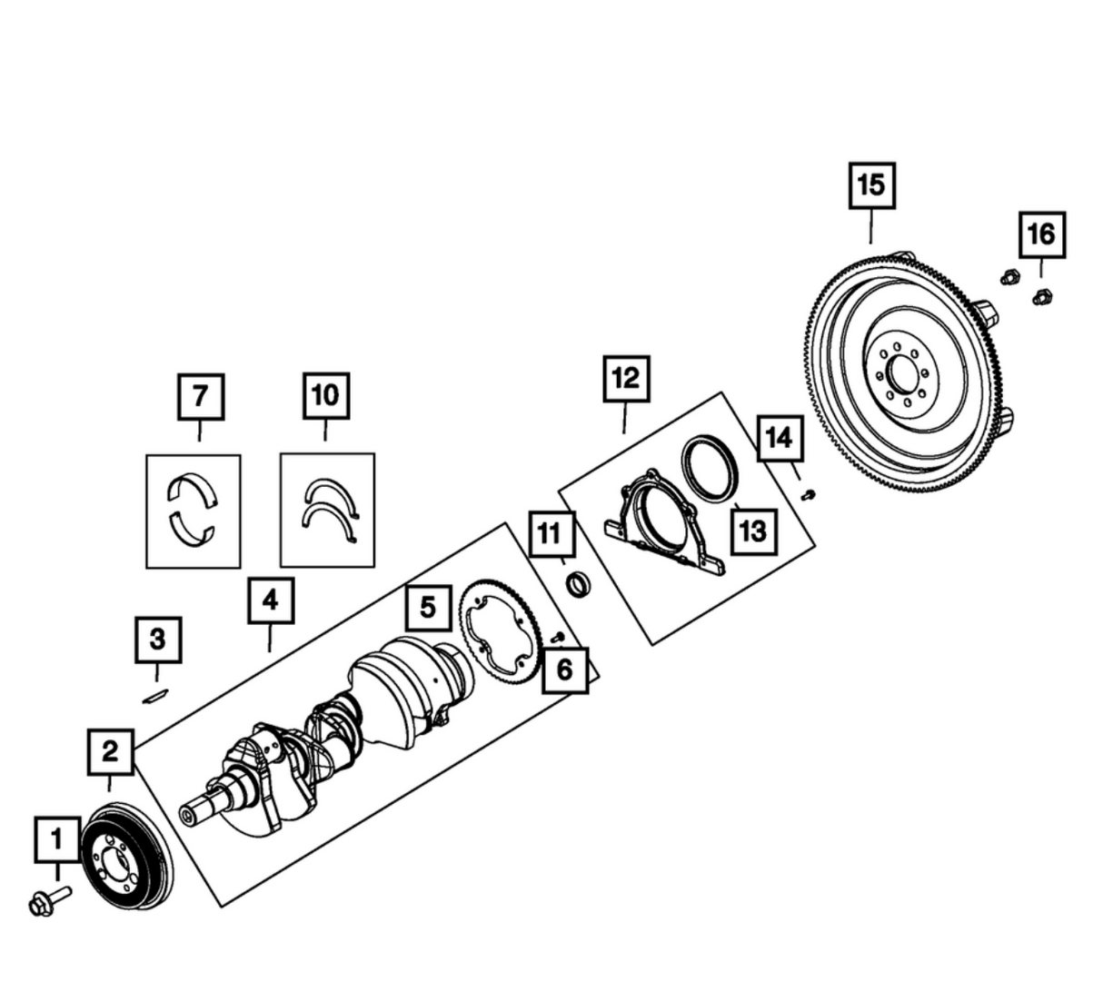Mopar 53022413AA 300/Challenger/Charger 5.7L Crankshaft Damper