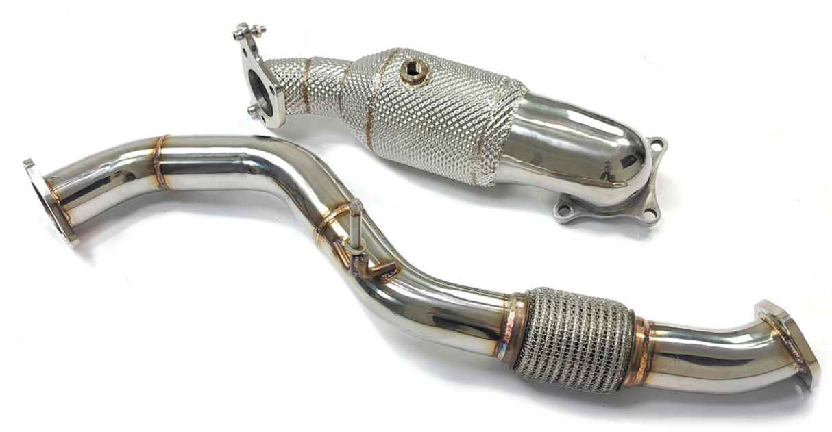 17-21 Honda Civic Type-R FL8 K20C1 200 Cell Catted Down Pipe with Front Pipe