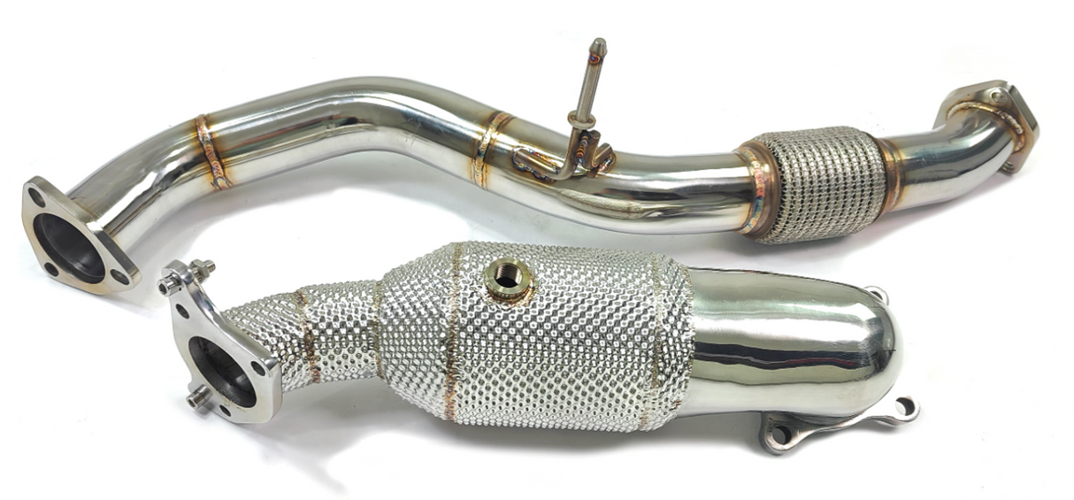 17-21 Honda Civic Type-R FL8 K20C1 200 Cell Catted Down Pipe with Front Pipe