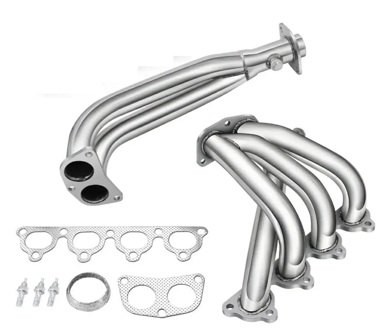 (92-00) Honda Civic DX/LX 1.6L 304SS 3" Cat-Back Exhaust + Header Kit