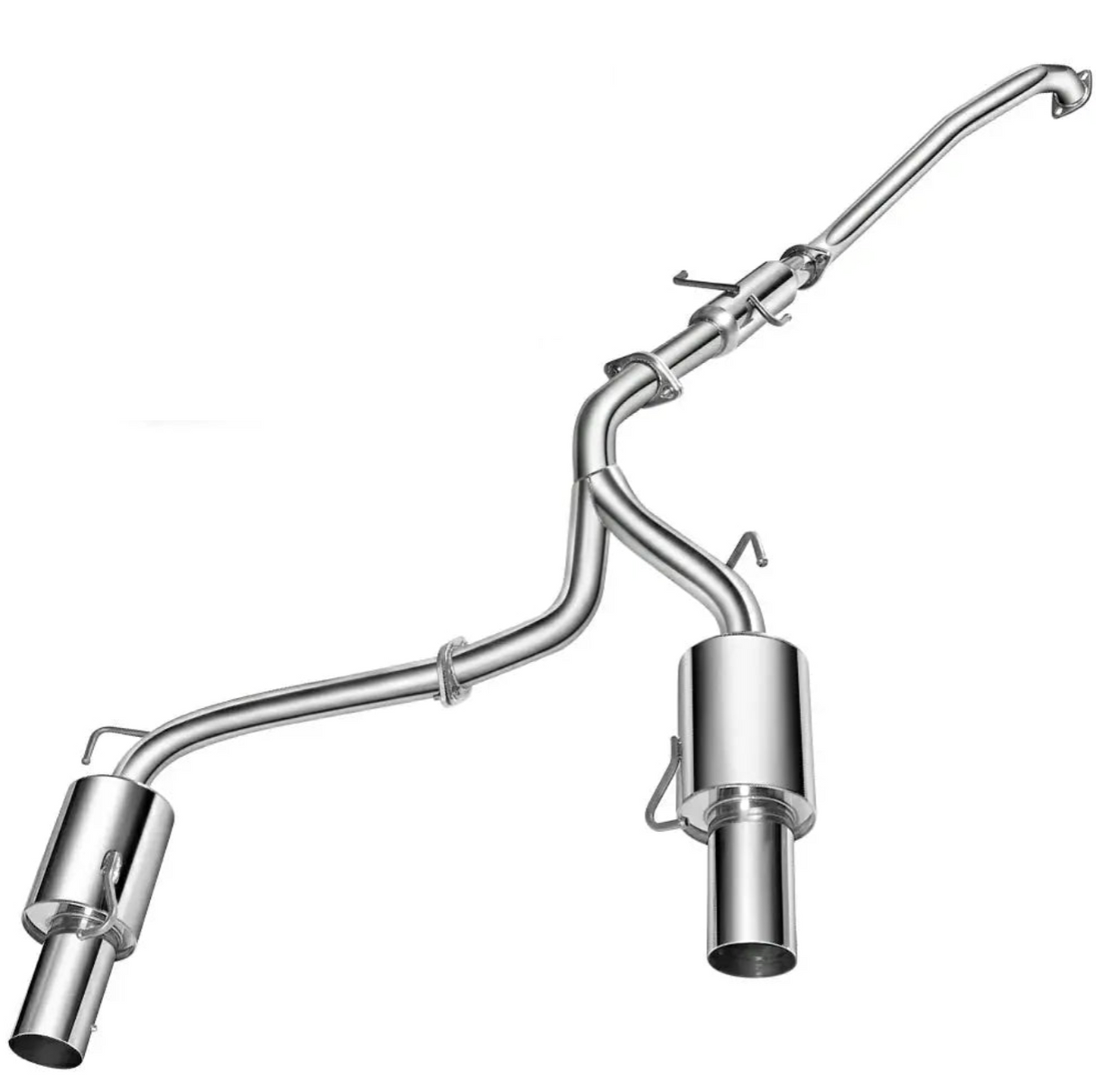 (03-06) Hyundai Tiburon 2.7L Cat-Back Exhaust with 4" OD Rolled Tips