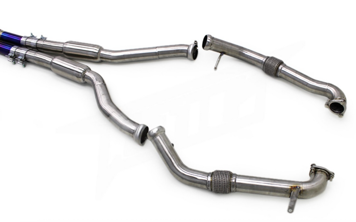 17-25 Audi S4/S5 B9 3.0L Titanium Cat-Back Exhaust with Quad 4" OD Tips