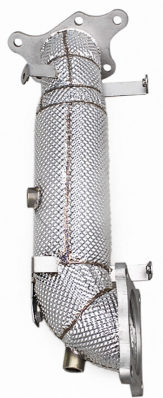 Kingman Speed® Honda Civic Type-R FK8/FL5 304SS 3" Catless Exhaust Down + Front Pipe with Heat Wrap Layer