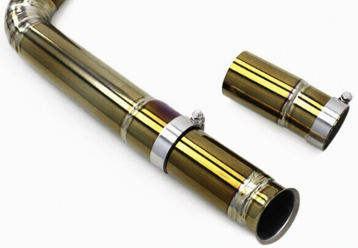 Kingman Speed® (20+) Toyota GR Supra 3.0L Gold Titanium Valved Cat-Back Exhaust with 4" OD Tips