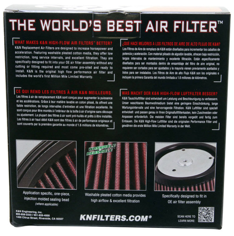 K&N 12-16 Harley-Davidson XL 883/1200 Drop In Air Filter