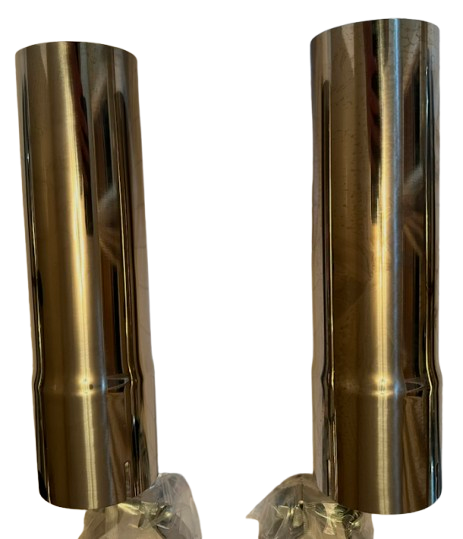 Ford Mustang GT 5.0L S550/S650 304SS 3" Catless Exhaust Mid Pipes