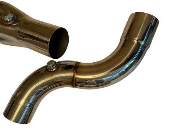 Ford Mustang GT 5.0L S550/S650 304SS 3" Catless Exhaust Mid Pipes