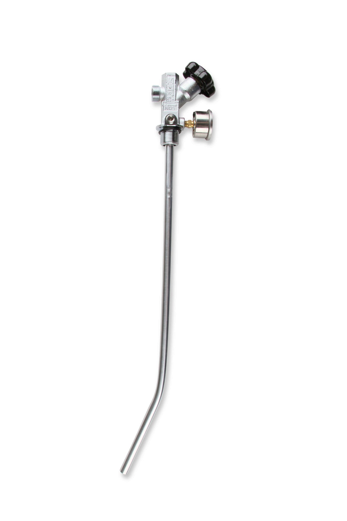 NOS® 15LB. & 20 LB. BOTTLE SUPER HI-FLOW VALVE ASSEMBLY WITH SIPHON TUBE AND BLUE GAUGE - 10 Second Racing