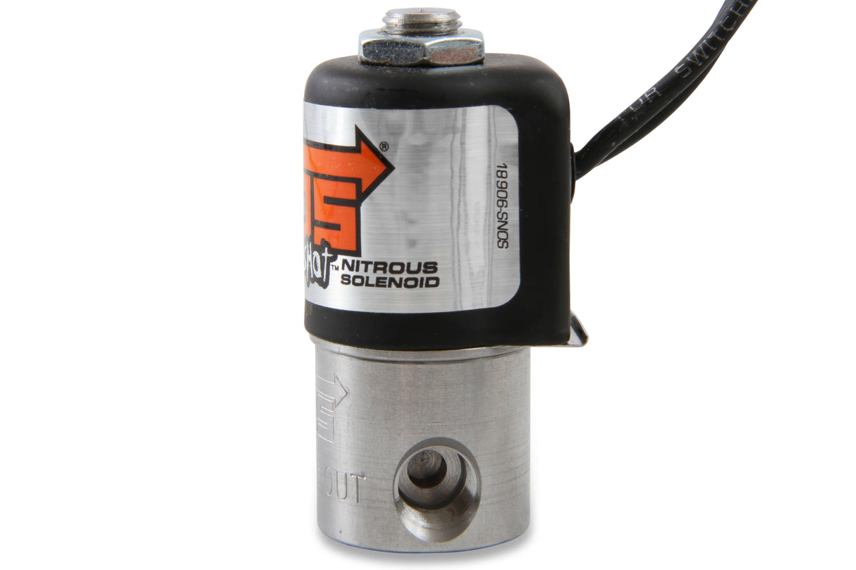 NOS® Nitrous Bottle Purge Valve for -6AN Line - Black - 10 Second Racing