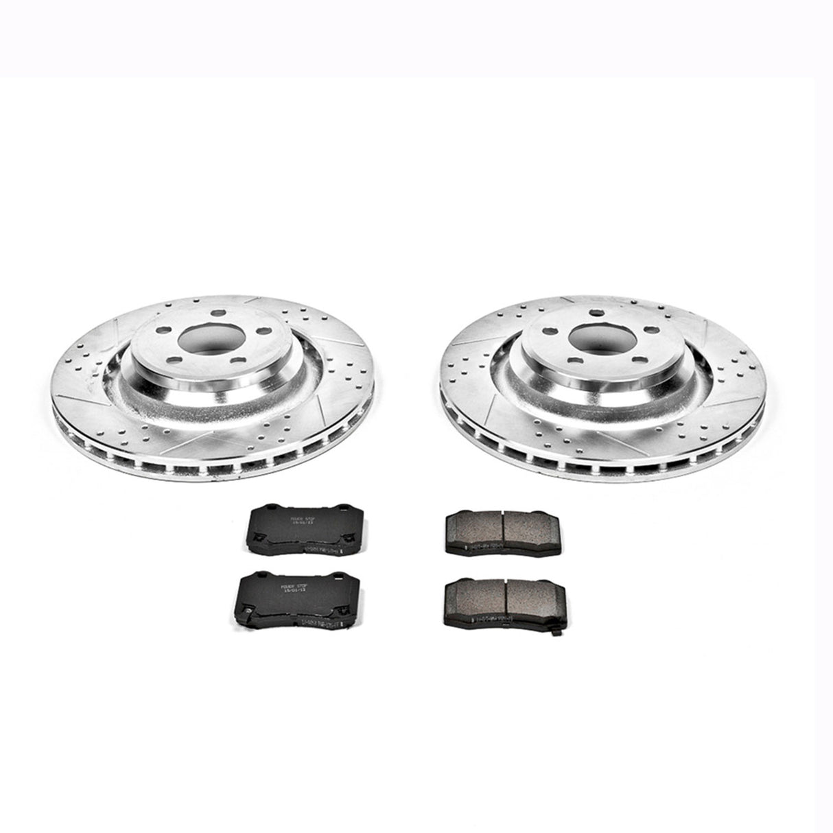 Power Stop® (15-23) Mopar SRT 1-Click Z23 Evolution Sport Drilled/Slotted Brake Kit (6-Piston Front Calipers)