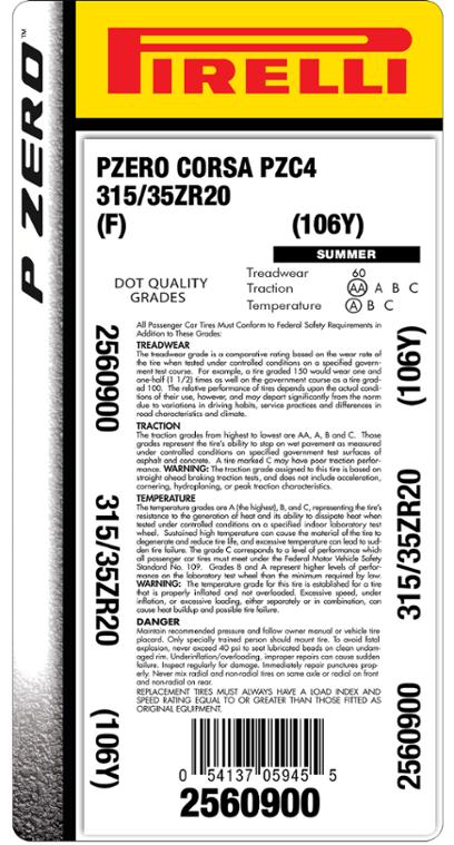 Pirelli® P ZERO™ CORSA (PZC4)