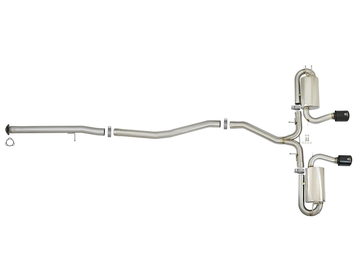 Takeda® (17-20) Civic Si Coupe 3" to 2-1/2" 304SS Cat-Back System