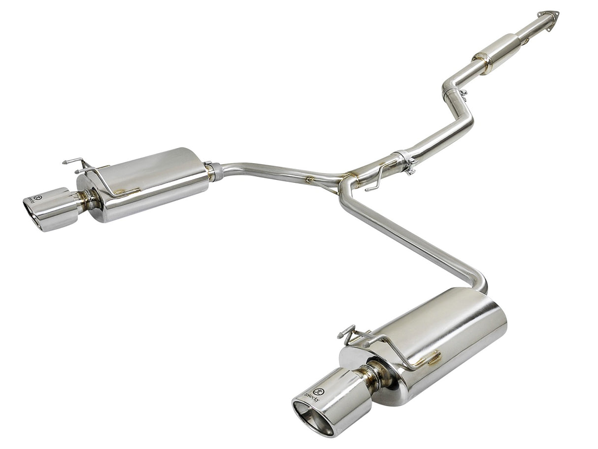 Takeda® (13-17) Accord Sedan 2-1/2" to Dual 1-3/4" 304SS Cat-Back System