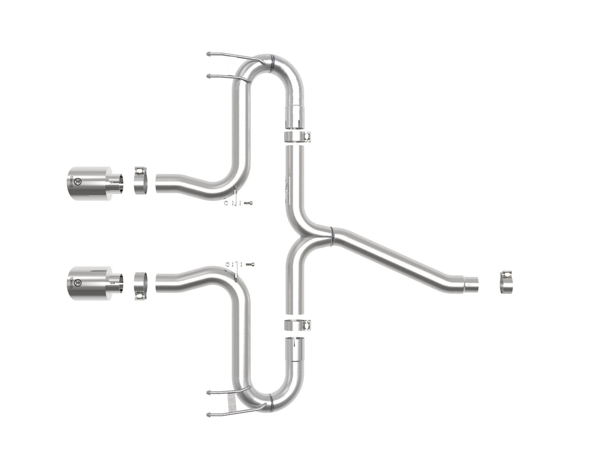 Takeda® (17-21) Civic Hatchback 2-1/2" 304SS Cat-Back System