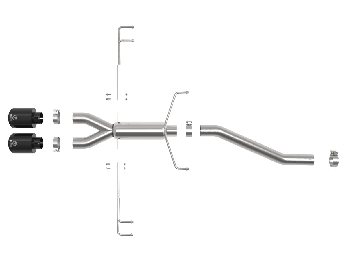Takeda® (17-21) Civic Type-R 304SS 2-1/2" Axle-Back System with 4.5" OD Tips