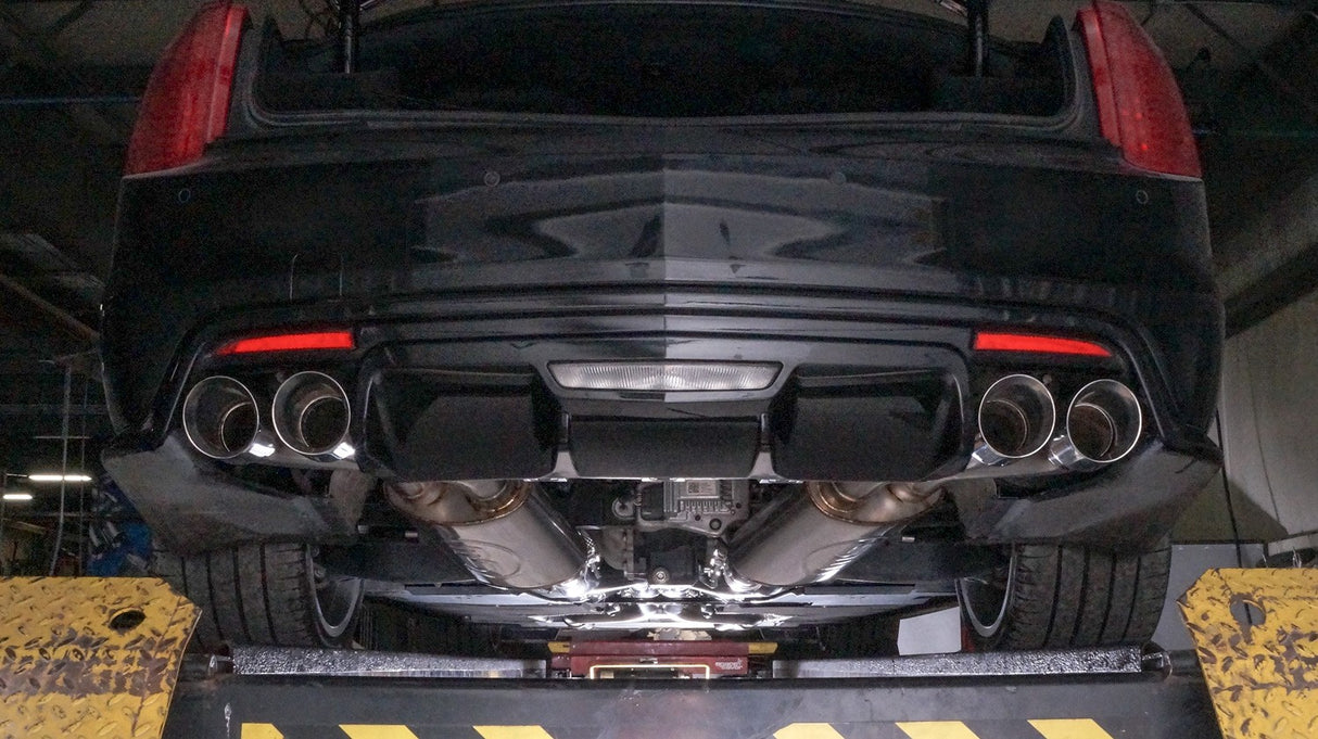 Stainless Works® (16-20) CTS-V Turbo 304SS Cat-Back Exhaust System W/ Quad Rear Exit
