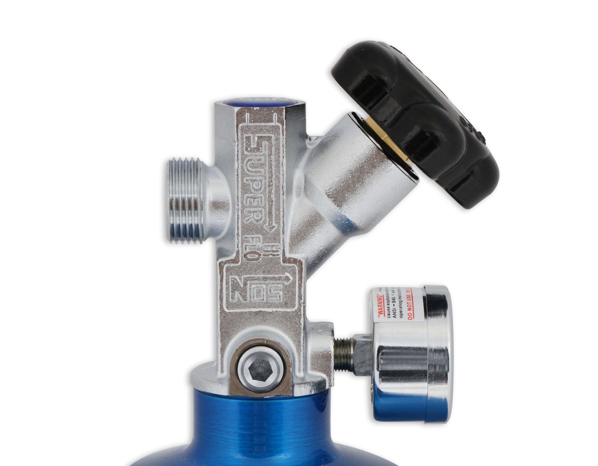 NOS® Nitrous Bottle & Mini Hi-Flo Valve - 10 Second Racing