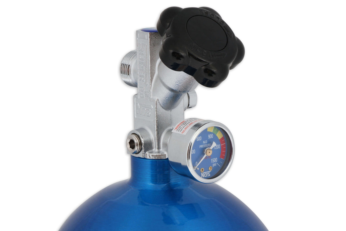 NOS® Nitrous Bottle & Mini Hi-Flo Valve - 10 Second Racing