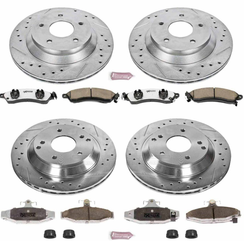 Power Stop® (88-96) Corvette Z26 Street Warrior Brake Kit - 10 Second Racing
