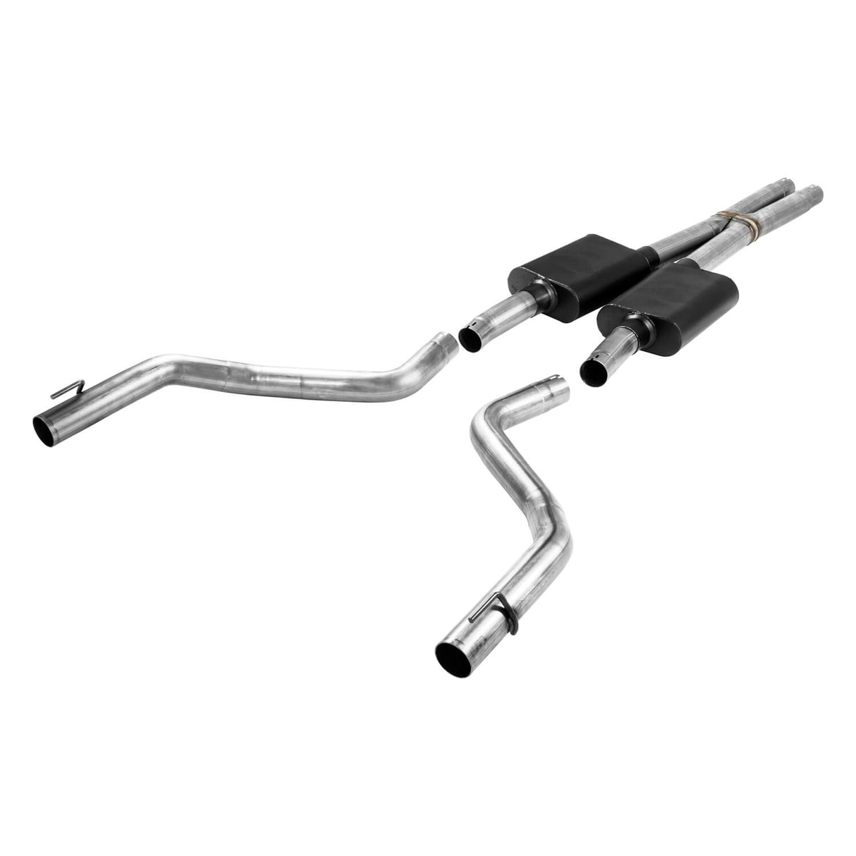 Flowmaster® 817778 - American Thunder™ 409 SS Cat-Back Exhaust System with Split Rear Exit