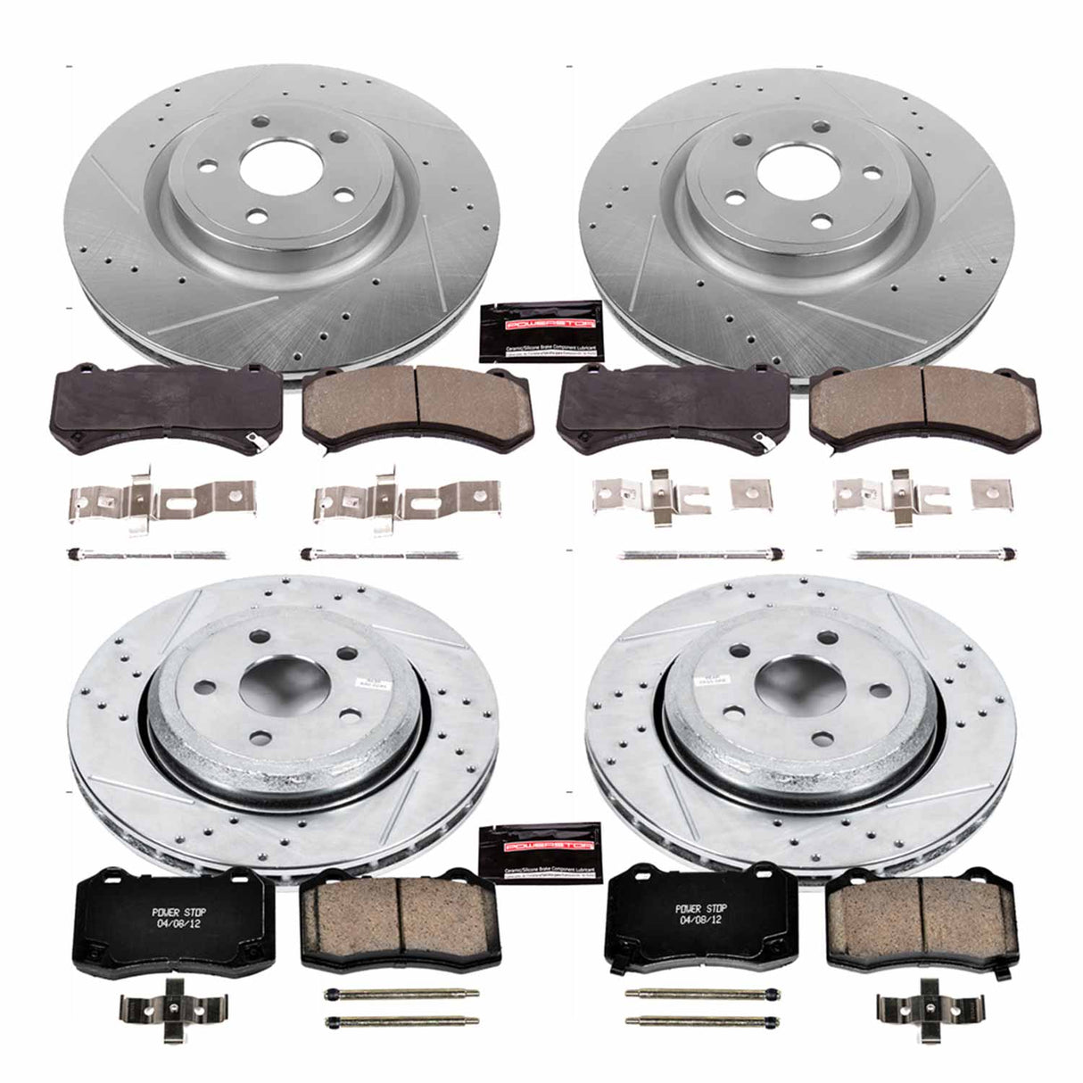 Power Stop® Durango/Grand Cherokee SRT 1-Click Z23 Evolution Sport Drilled/Slotted Brake Kit