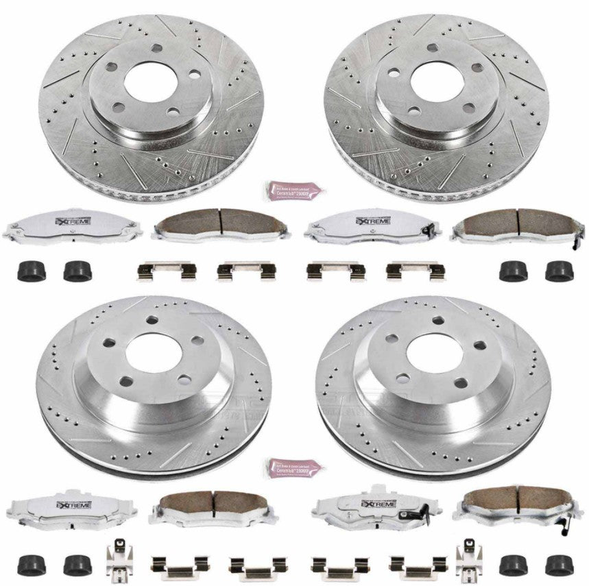 Power Stop® (98-02) Camaro/Firebird Z26 Street Warrior Brake Kit - 10 Second Racing