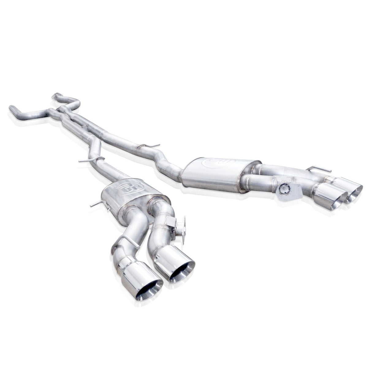 Stainless Works® (16-20) CTS-V Turbo 304SS Cat-Back Exhaust System W/ Quad Rear Exit