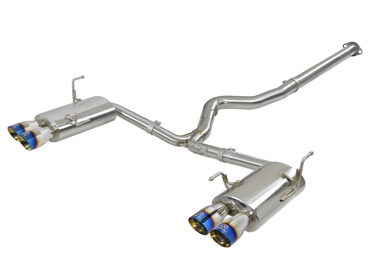 Takeda® 304 SS Cat-Back Exhaust System with Quad Rear Exit
