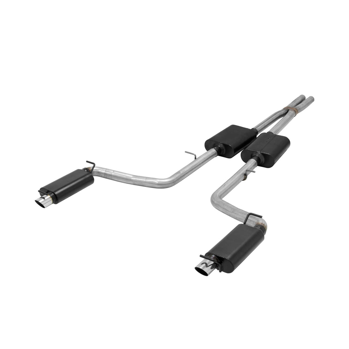 Flowmaster® 817741 - American Thunder™ Stainless Steel Cat-Back Exhaust System with Split Rear Exit