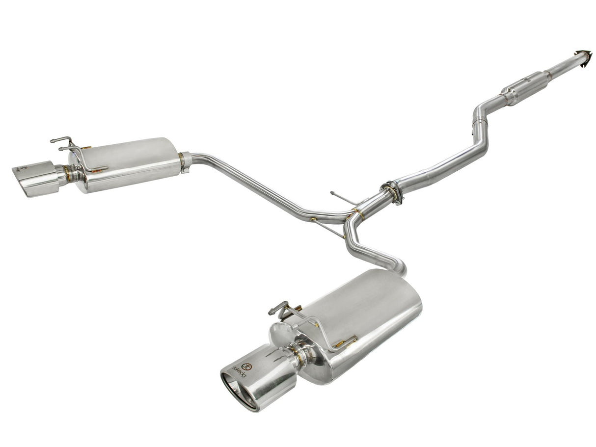 Takeda® (13-17) Accord Coupe 2-1/2" to 1-3/4" 304SS Cat-Back System