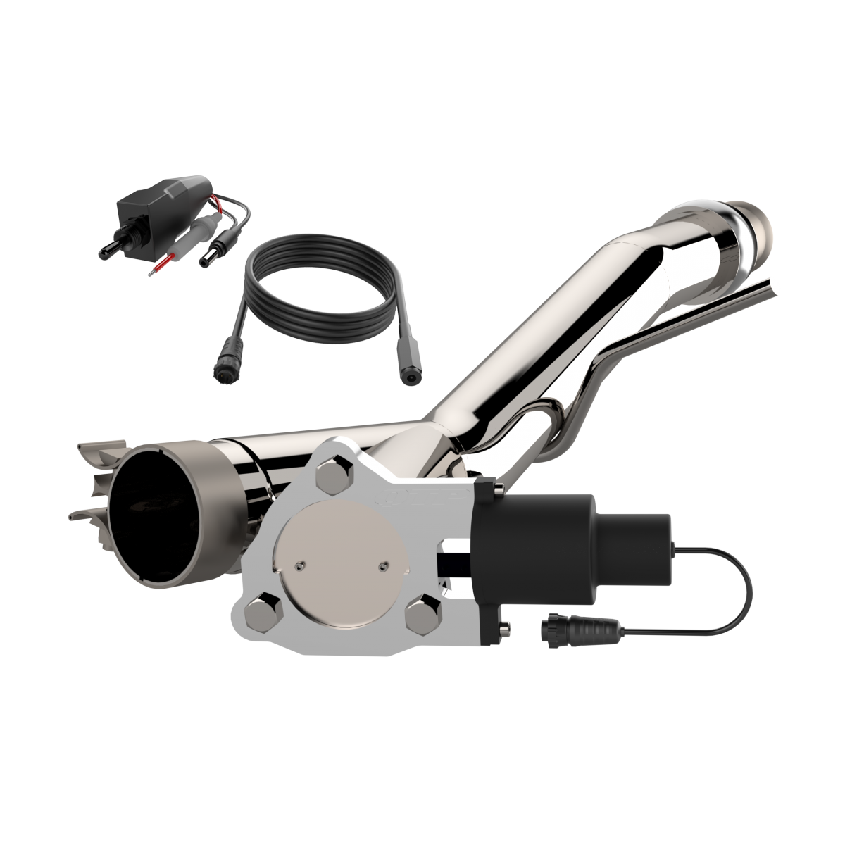QTP® (14-18) Silverado/Sierra 1500 304SS 3" Aggressor Down Pipe (EXT/CREW CAB-SHORT BED)