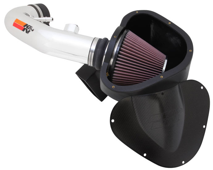 K&N® 69-3527TP - 69 Series Typhoon® Aluminum Polished Cold Air Intake System