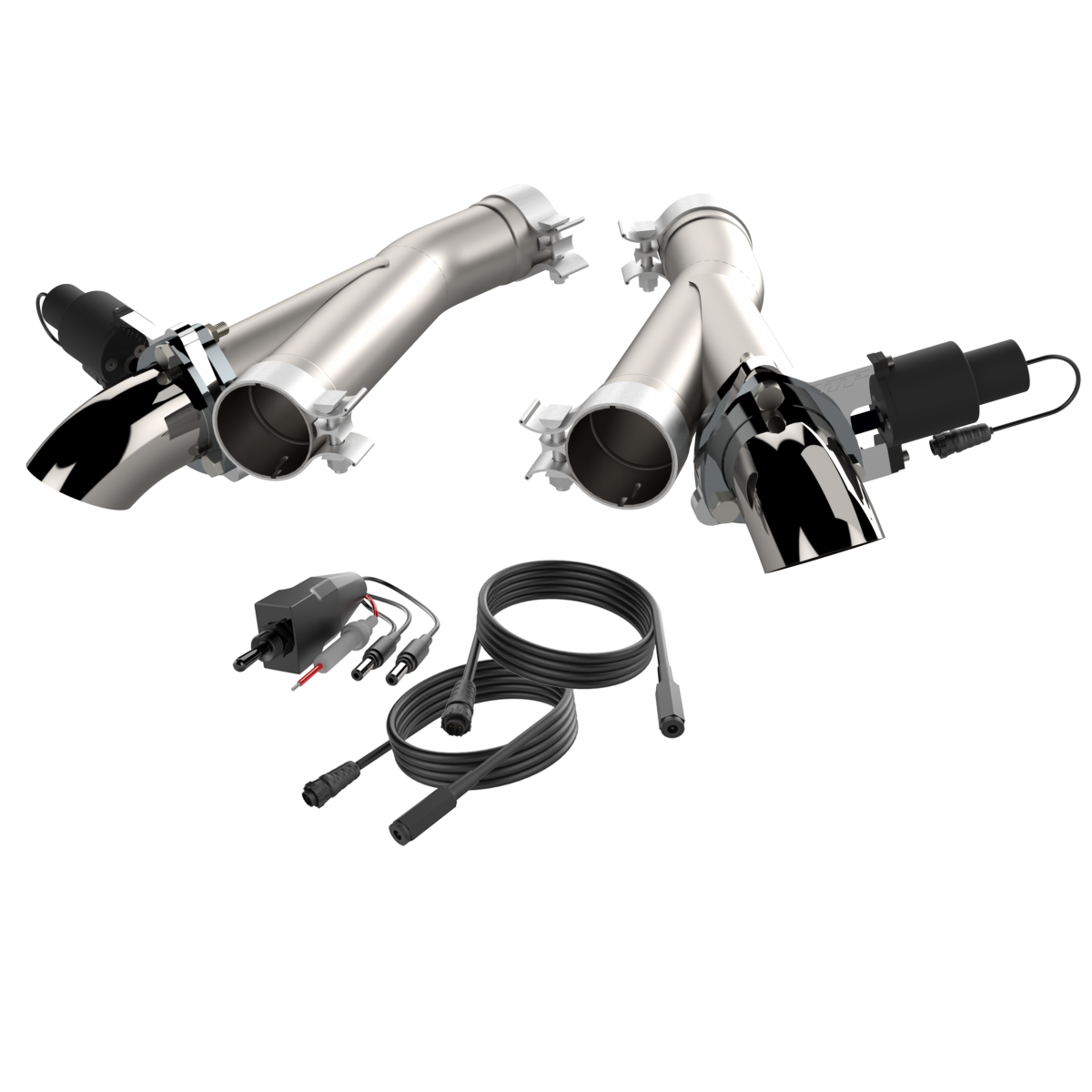 QTP® (12-23) WK2 SRT 304SS 2.75" Aggressor Valvetronic Mid-Pipes