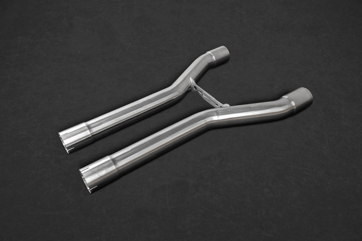 Capristo® 2011 Bentley Continental W12 Supersport/GTC/GTSpeed Middle Silencer / Secondary Cat Replacement Pipes