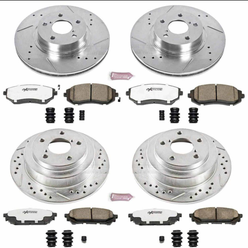 Power Stop® (03-07) WRX Z26 Street Warrior Brake Kit - 10 Second Racing