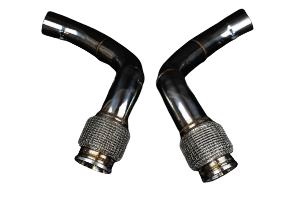 Boost Logic® (17-23) BMW M5 304SS 3" Catted Secondary Down Pipes
