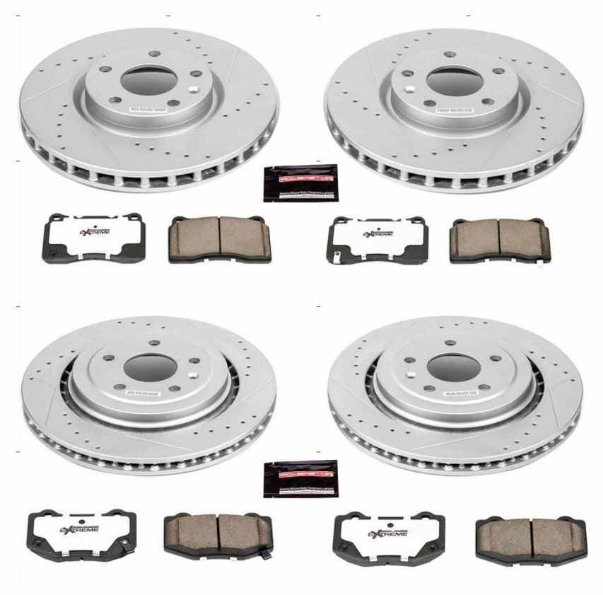 Power Stop® 2014 Corvette Stingray Z26 Street Warrior Brake Kit (JL9 Brake Package) - 10 Second Racing
