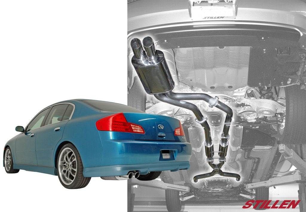 Stillen® (02-06) Infiniti G35 Sedan 304SS 3" Cat-Back Exhaust