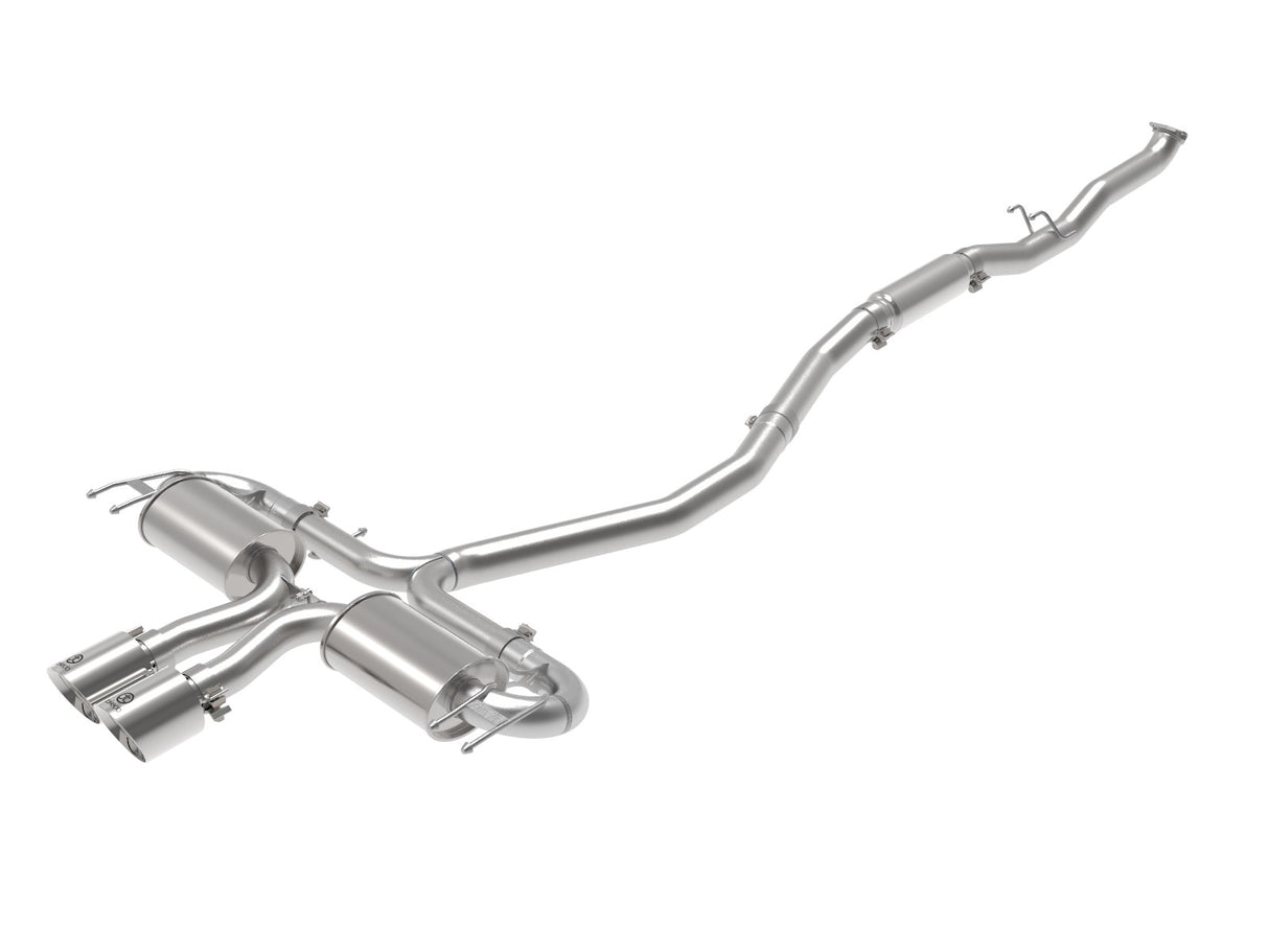 Takeda® (17-21) Civic Hatchback 3" to 2-1/2" 304SS Cat-Back System