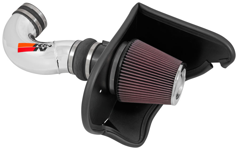 K&N® 69-4534TP - 69 Series Typhoon® Aluminum Polished Cold Air Intake System